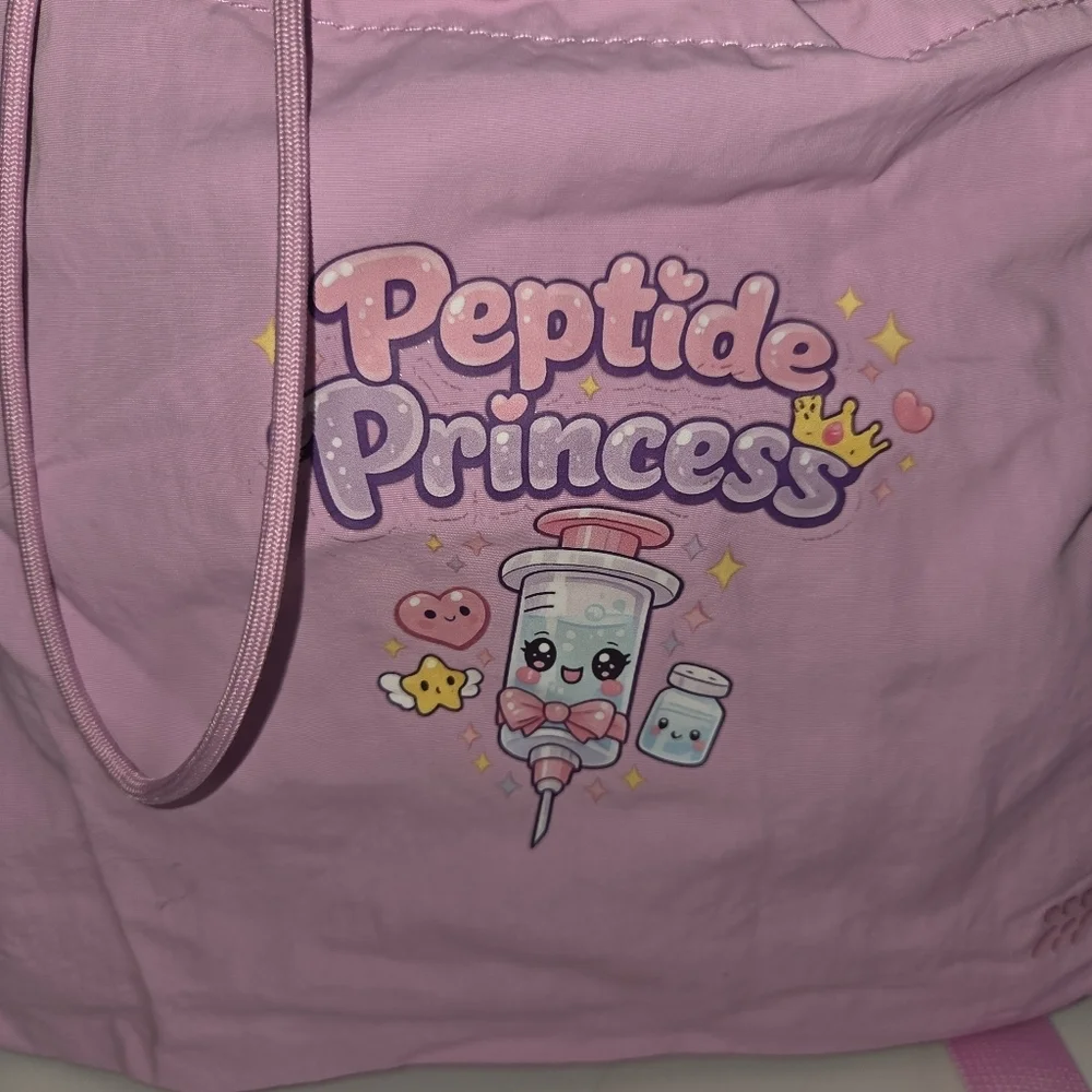 Pink all in motion Peptide Princess sling gym Backpack